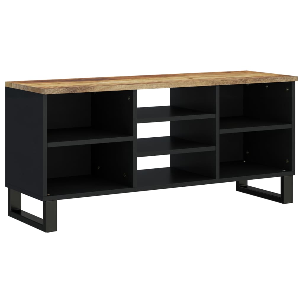vidaXL Έπιπλο Τηλεόρασης 100x33x46 εκ. Μασίφ Ξύλο Μάνγκο & Επεξ. Ξύλο