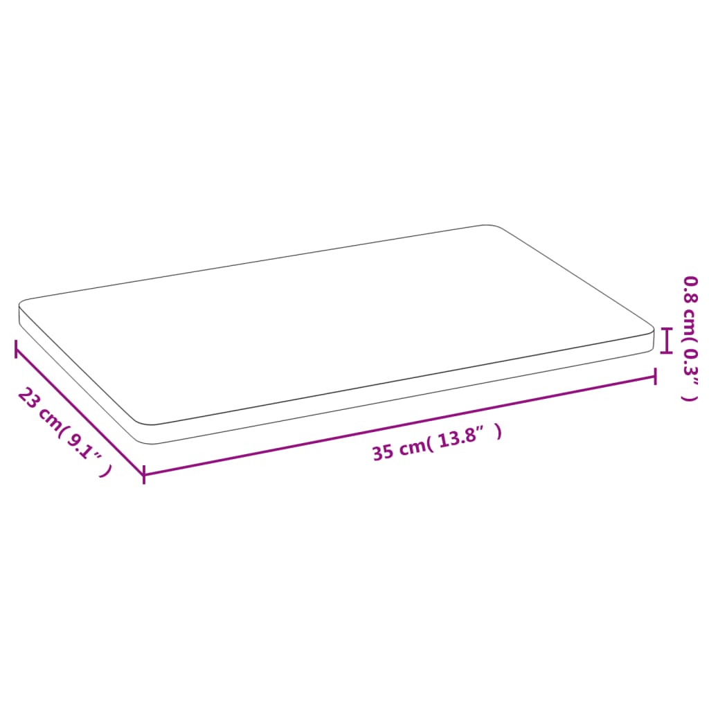 vidaXL Πιάτα Πρωινού 6 Τεμ. 35 x 23 x 0,8 εκ. από Μπαμπού