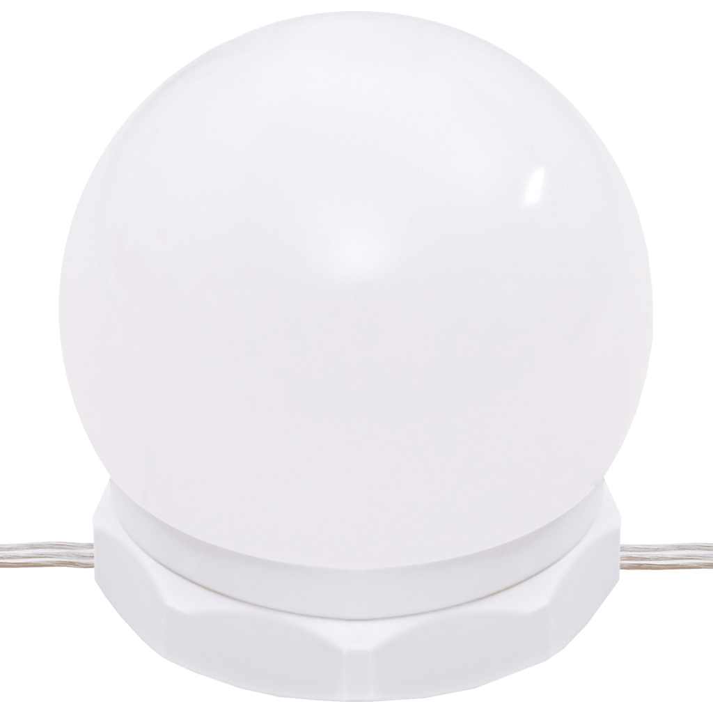 vidaXL Μπουντουάρ με LED Μαύρο 90x50x132,5 εκ. Επεξ. Ξύλο