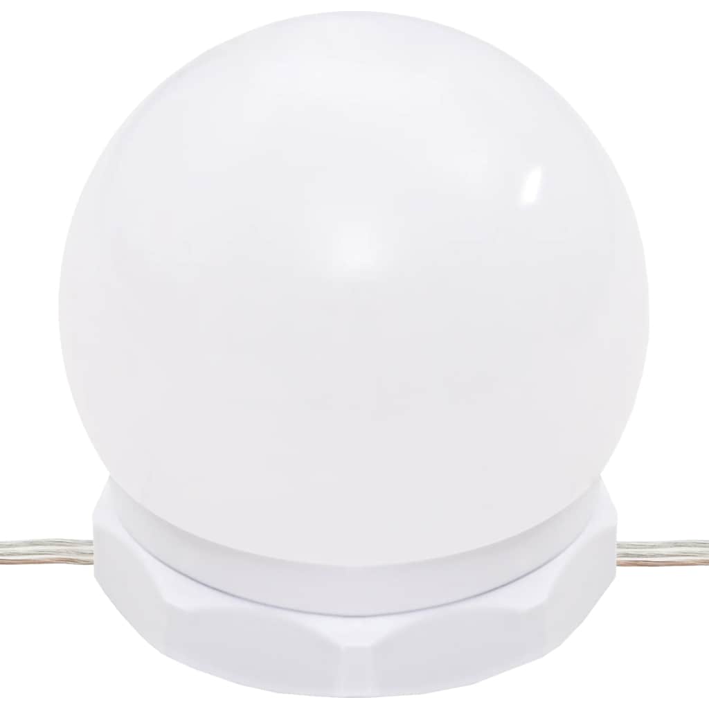 vidaXL Μπουντουάρ με LED Γκρι σκυροδέματος 90x50x132,5 εκ. Επεξ. Ξύλο