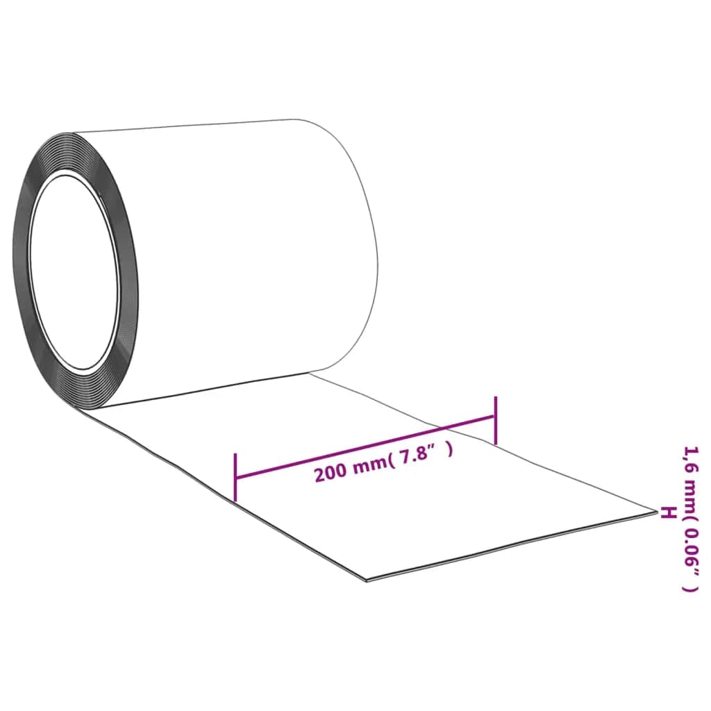 vidaXL Λωριδοκουρτίνα Μπλε 10 μ. 200 χιλ. x 1,6 χιλ. από PVC