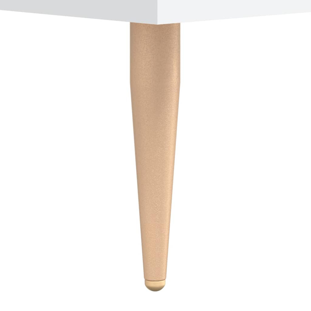 vidaXL Κομοδίνα 2 τεμ. Λευκά 40 x 35 x 47,5 εκ. από Επεξεργασμένο Ξύλο
