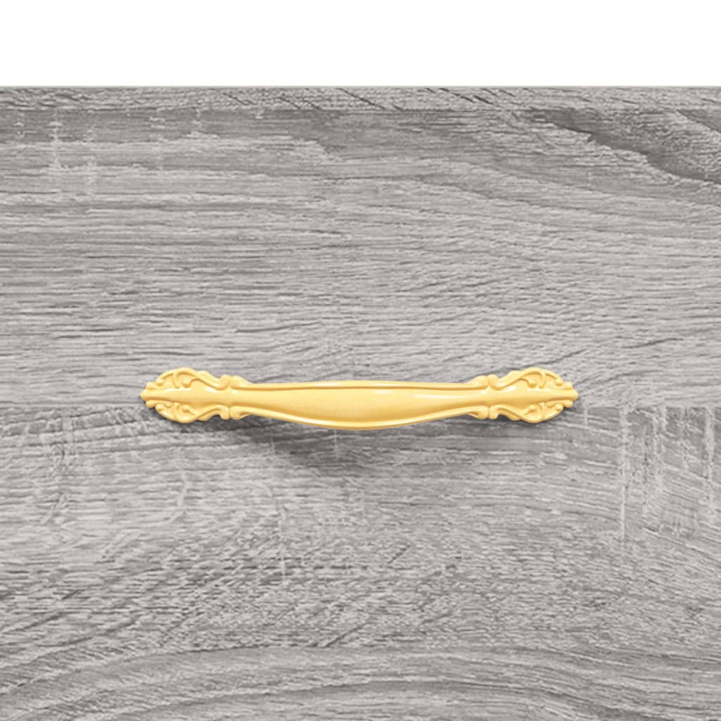 vidaXL Ντουλάπι Γκρι Sonoma 69,5 x 34 x 180 εκ. Επεξεργασμένο Ξύλο
