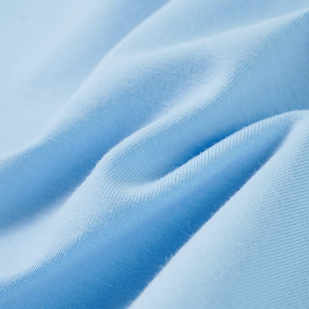 Μπλουζάκι Παιδικό Μανίκια με Βολάν Ανοιχτό Μπλε 128