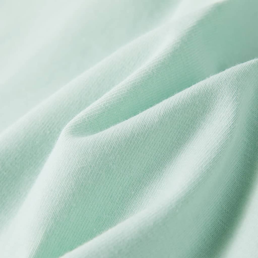 Μπλουζάκι Παιδικό με Πολύ Κοντά Μανίκια Ανοιχτό Χρώμα Μέντας 128