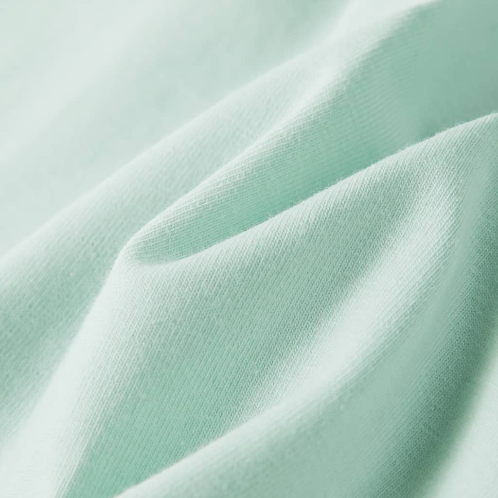 Μπλουζάκι Παιδικό με Πολύ Κοντά Μανίκια Ανοιχτό Χρώμα Μέντας 140