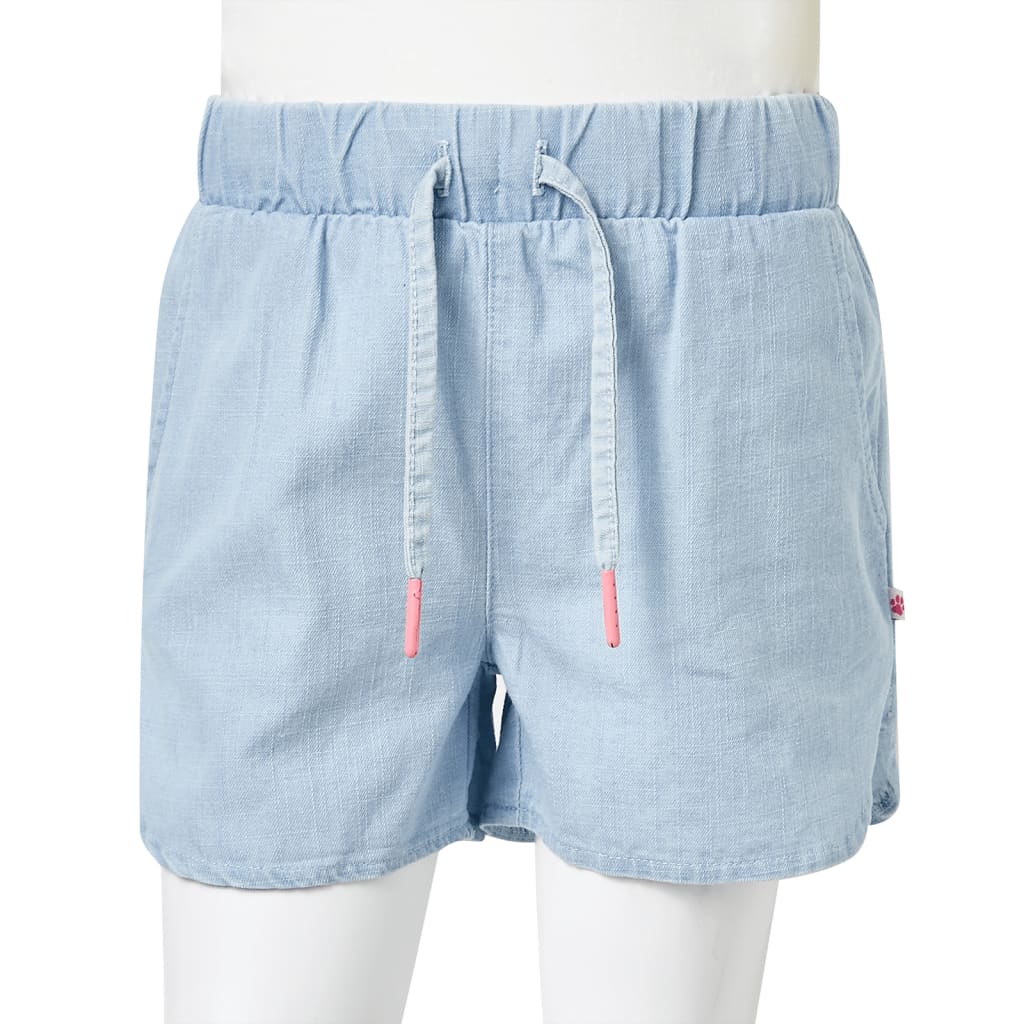vidaXL Σορτσάκι Παιδικό Απαλό Denim Μπλε 140
