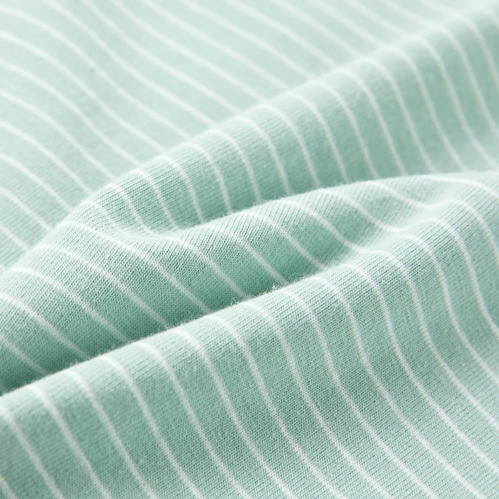 Μπλουζάκι Παιδικό με Ρίγες Ανοιχτό Χρώμα Μέντας 140