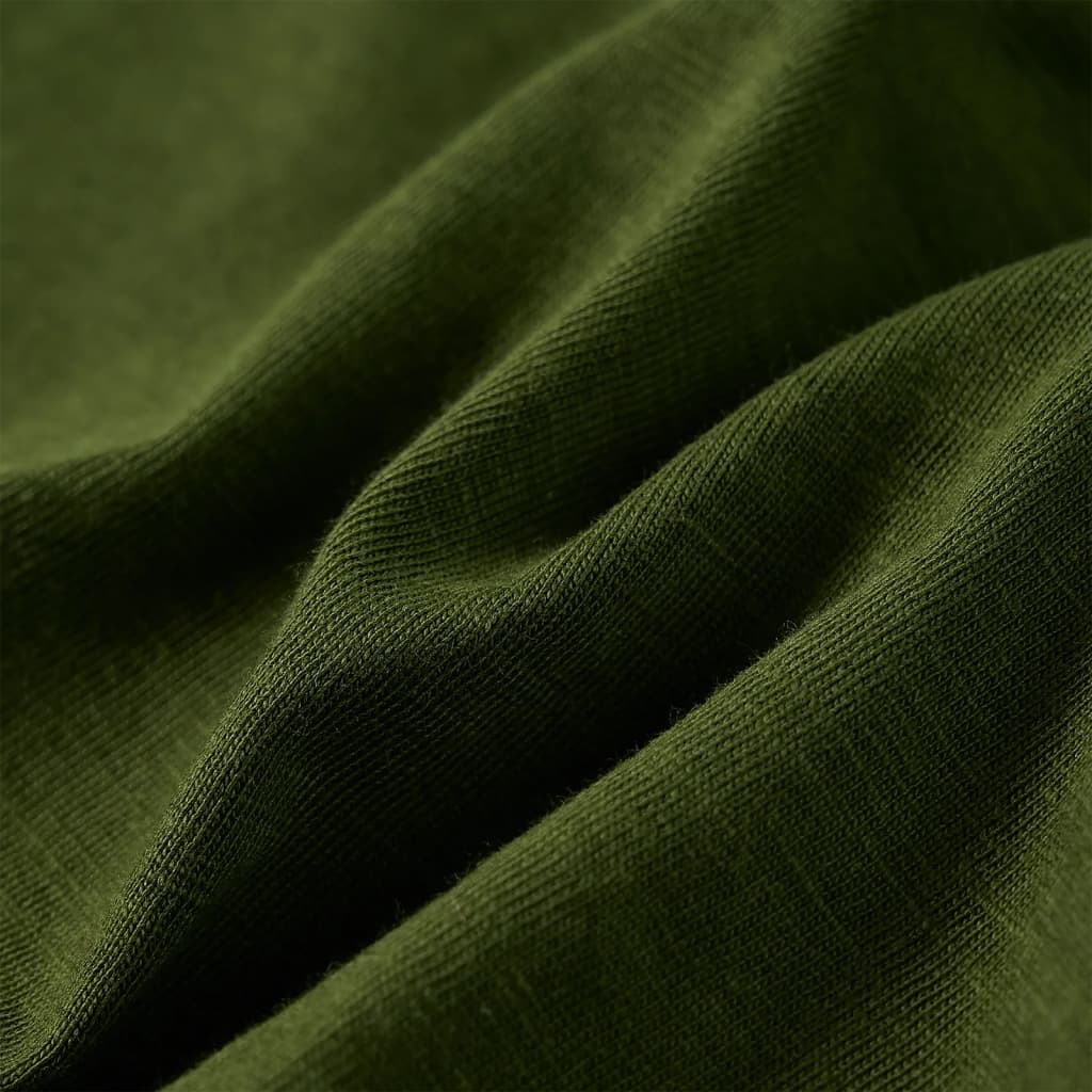 Μπλουζάκι Παιδικό Μακρυμάνικο Σκούρο Χακί 116