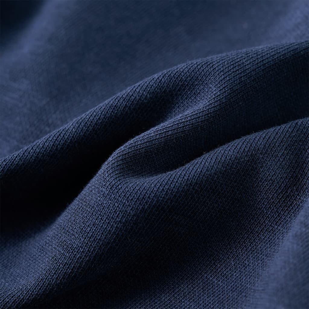 Φούτερ Παιδικό με Κουκούλα Ναυτικό Μπλε Μελανζέ & Πορτοκαλί 128