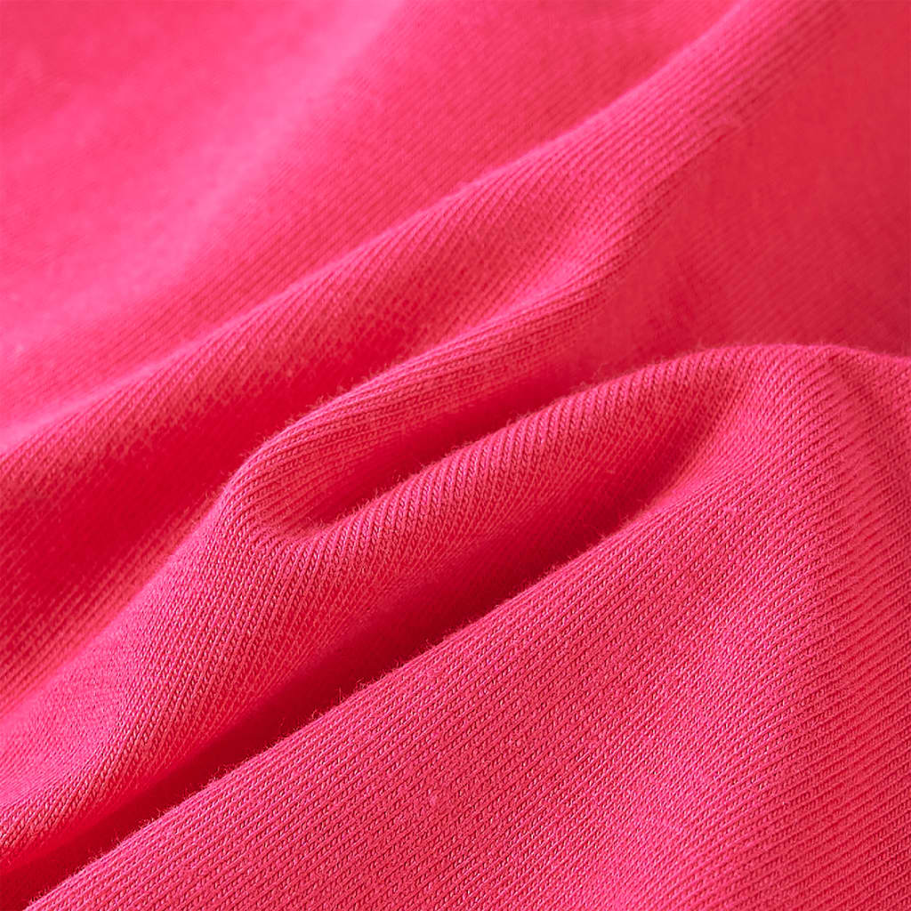 Μπλουζάκι Παιδικό Μακρυμάνικο Έντονο Ροζ 140