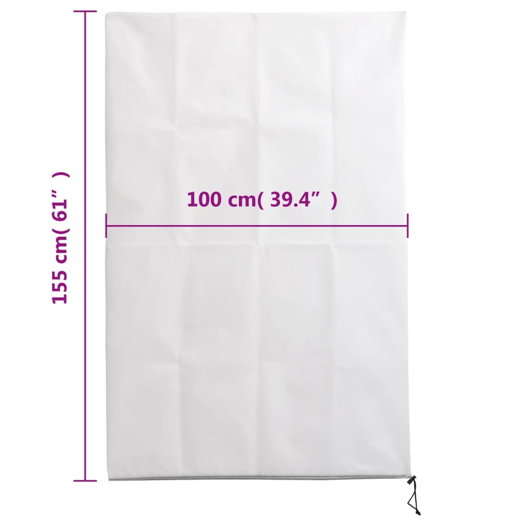 vidaXL Καλύμματα Φυτών Αντιπαγετικά Φερμουάρ 10τεμ. 70 γρ/μ² 1x1,55μ.