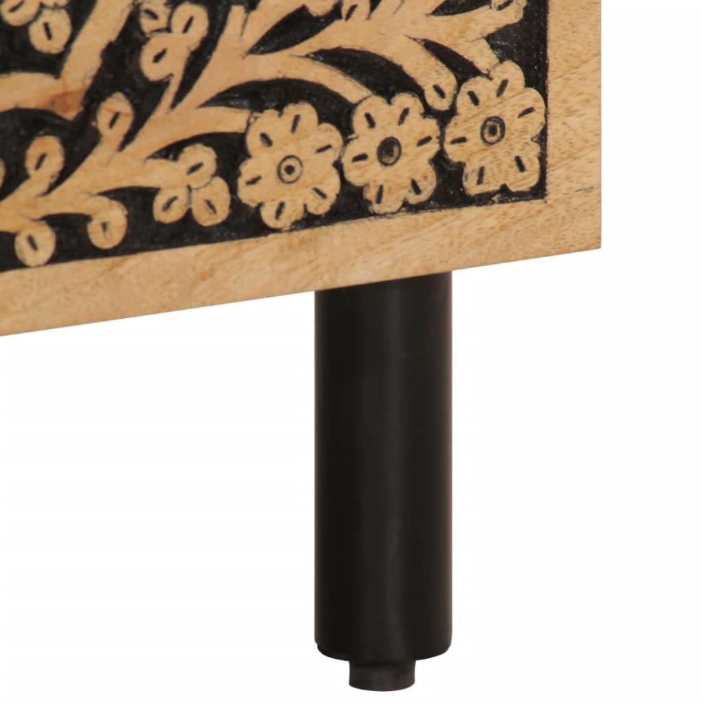 vidaXL Κομοδίνο 40 x 33 x 46 εκ. από Μασίφ Ξύλο Μάνγκο