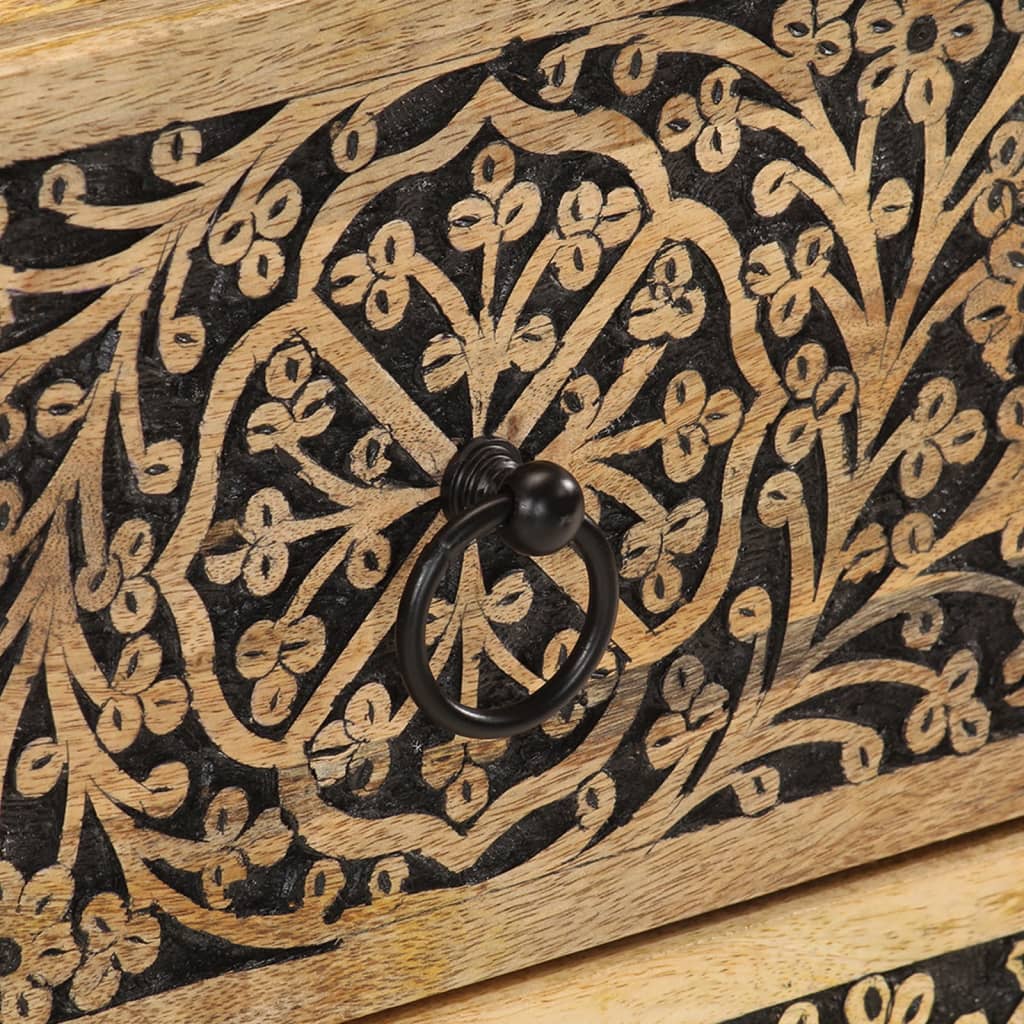 vidaXL Κομοδίνα 2 τεμ. 40 x 33 x 46 εκ. από Μασίφ Ξύλο Μάνγκο