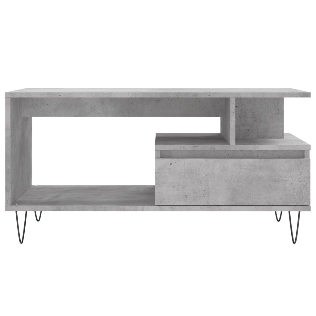 vidaXL Τραπεζάκι Σαλονιού Γκρι Σκυρ. 90x49x45 εκ. Επεξεργασμένο Ξύλο