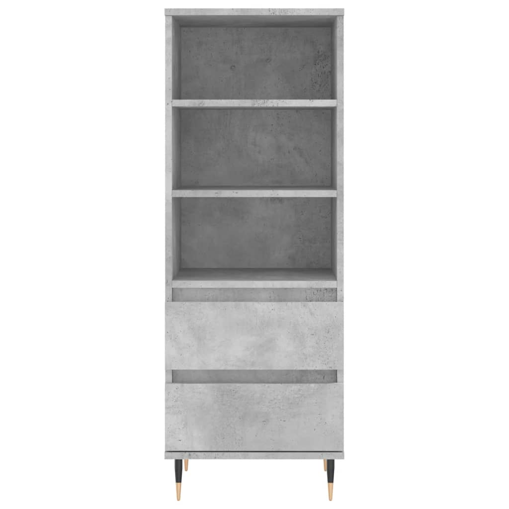 vidaXL Ντουλάπι Γκρι Σκυρ. 40x36x110 εκ. από Επεξεργασμένο Ξύλο