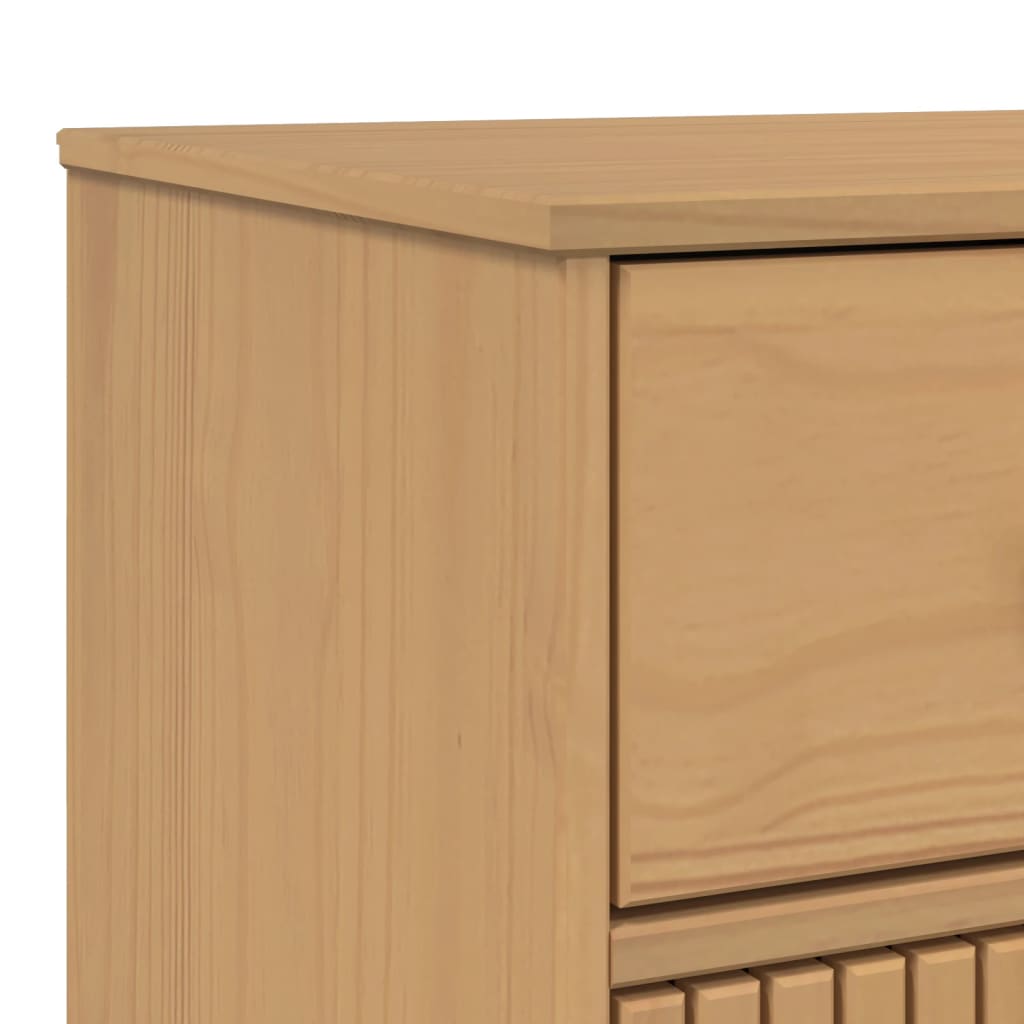 vidaXL Μπουφές OLDEN Καφέ 114 x 43 x 73,5 εκ. από Μασίφ Ξύλο Πεύκου