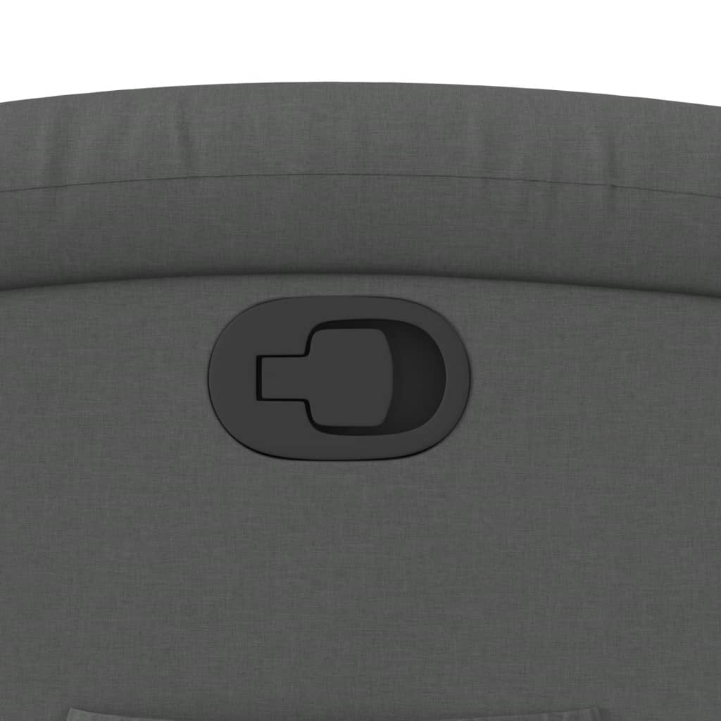 vidaXL Πολυθρόνα Ανακλινόμενη με Ανύψωση Σκούρο Γκρι Υφασμάτινη