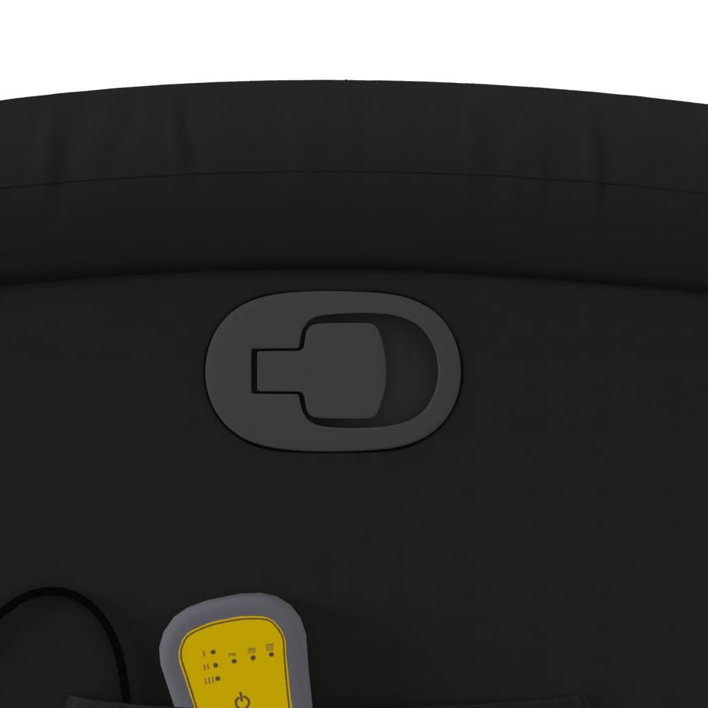 vidaXL Πολυθρόνα Μασάζ Ανακλινόμενη με Ανύψωση Μαύρη Συνθετικό Δέρμα