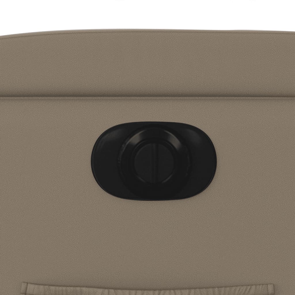 vidaXL Πολυθρόνα Ανακλινόμενη Ηλεκτρική Καπουτσίνο από Συνθετικό Δέρμα