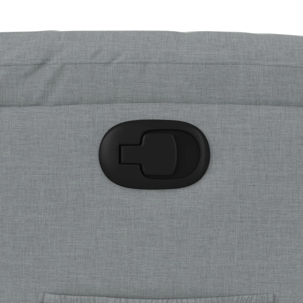 vidaXL Πολυθρόνα Ανακλινόμενη με Ανύψωση Ανοιχτό Γκρι Υφασμάτινη