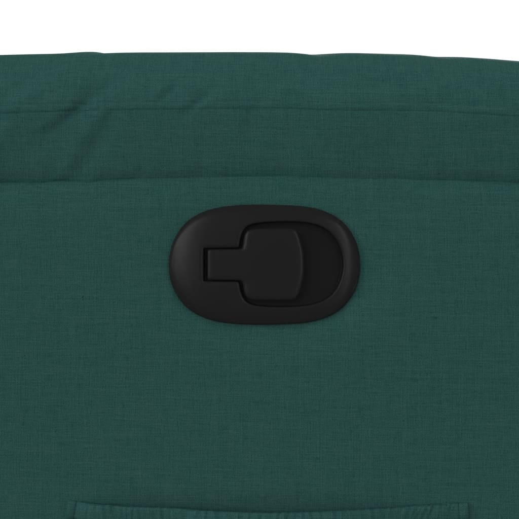 vidaXL Πολυθρόνα Ανακλινόμενη με Ανύψωση Σκούρο Πράσινη Υφασμάτινη