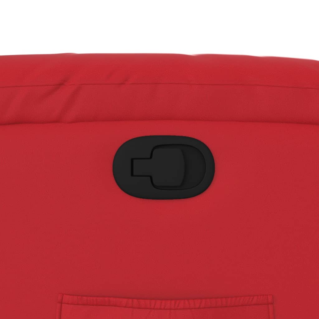 vidaXL Πολυθρόνα Ανακλινόμενη με Ανύψωση Κόκκινη από Συνθετικό Δέρμα