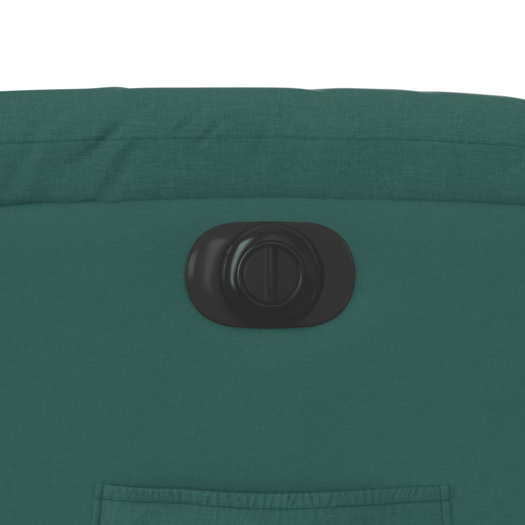 vidaXL Πολυθρόνα Ανακλινόμενη Ηλεκτρική Πράσινο Υφασμάτινη