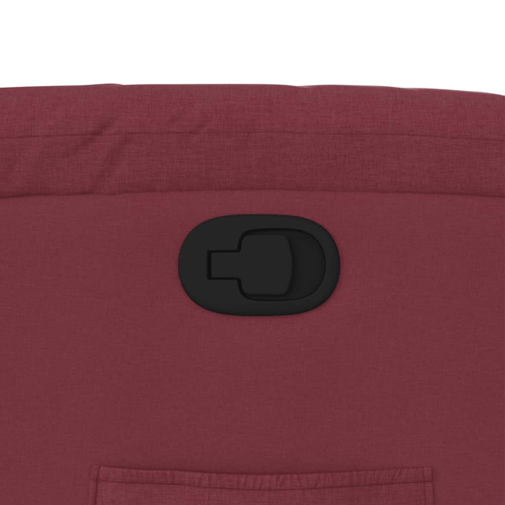 vidaXL Πολυθρόνα Ανακλινόμενη με Ανύψωση Μπορντό Υφασμάτινη