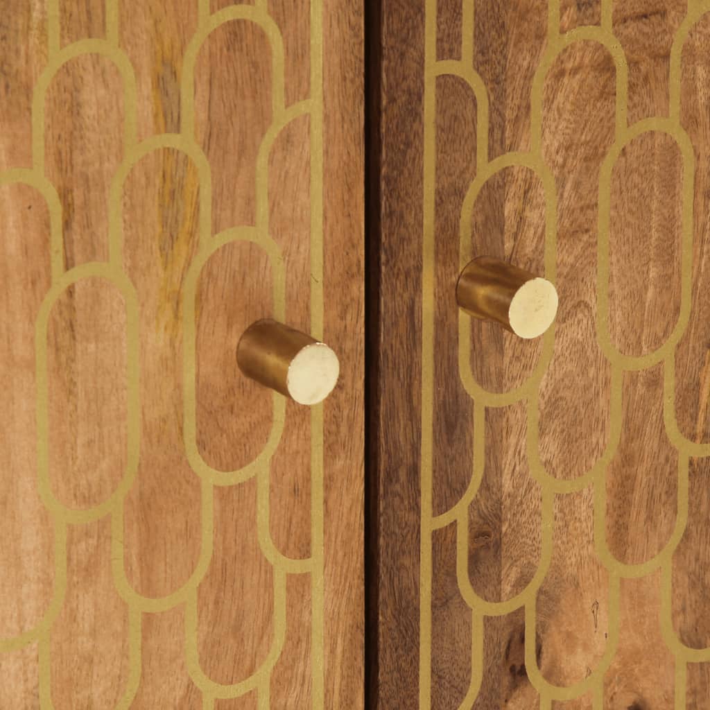 vidaXL Έπιπλα Μπάνιου Σετ 2 Τεμαχίων από Μασίφ Ξύλο Μάνγκο