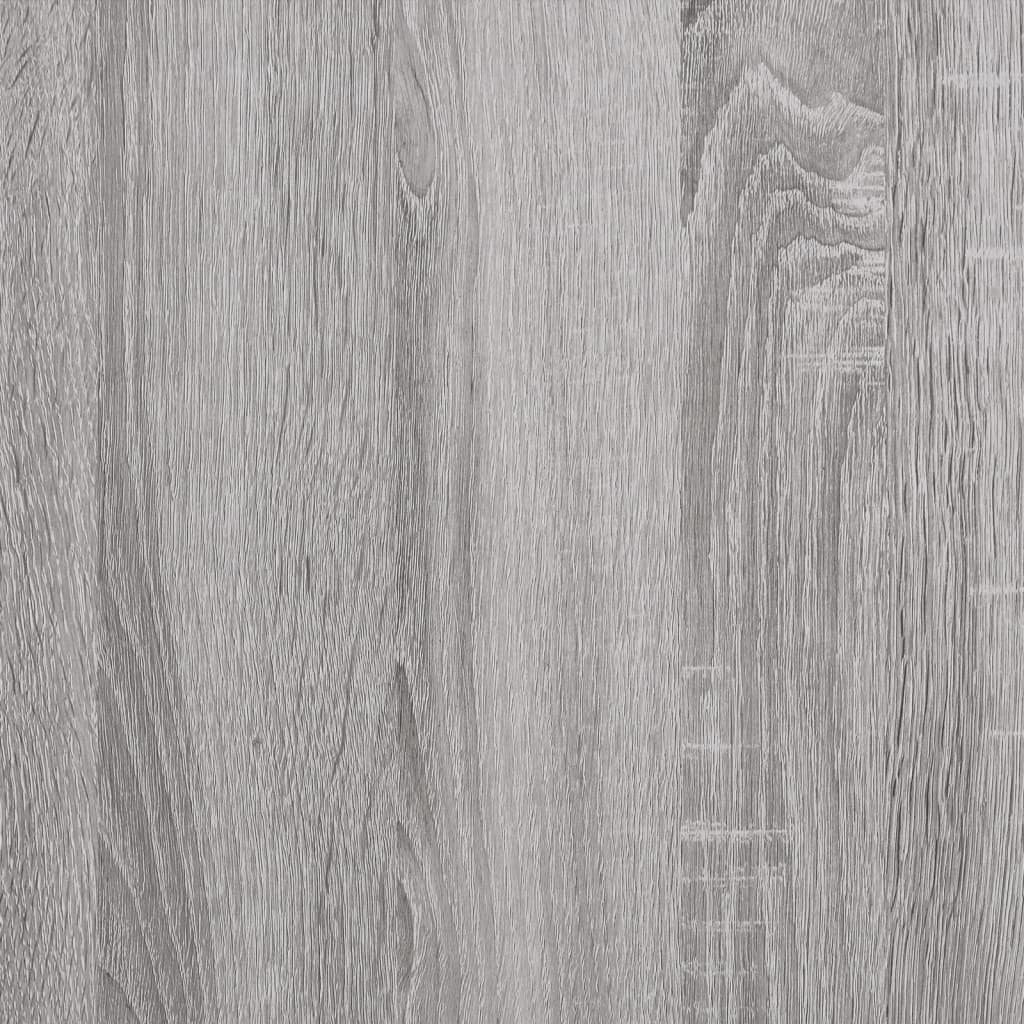 vidaXL Βιβλιοθήκη με Πόρτες Γκρι Sonoma 136x37x109 εκ. Επεξ. Ξύλο