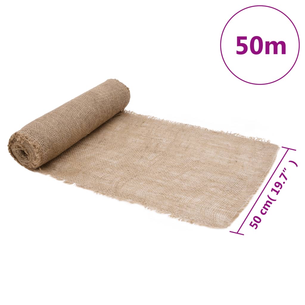 vidaXL Ρολά Γιούτας 2 τεμ. 0,5x50 μ. από 100% Γιούτα 200 gsm