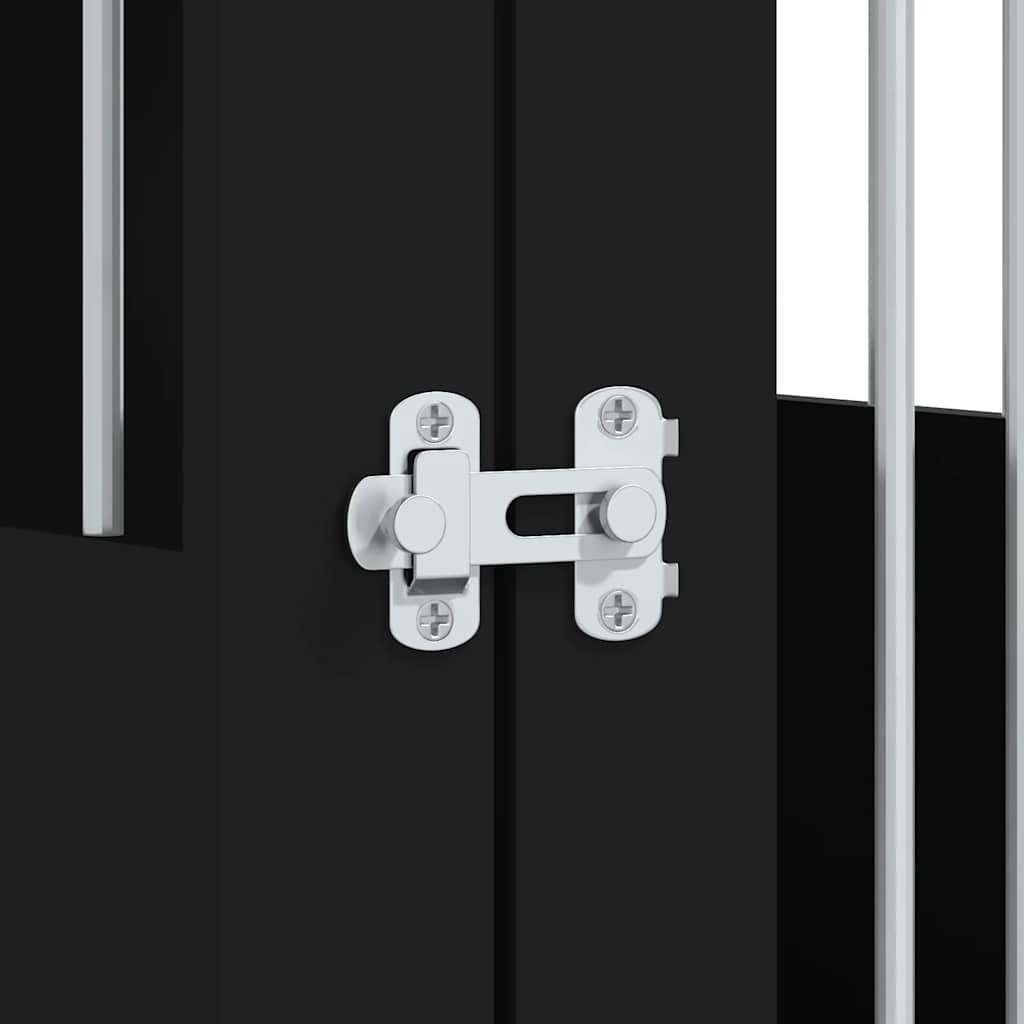 vidaXL Κλουβί Σκύλου Μαύρο 55x80x68 εκ. από Επεξεργασμένο Ξύλο