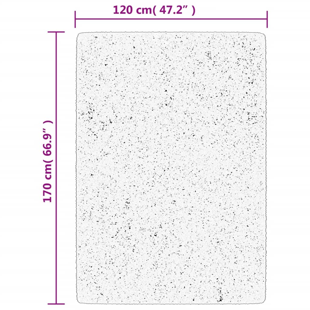 vidaXL Χαλί HUARTE με Κοντό Πέλος Μαλακό/ Πλενόμενο 120x170 εκ.