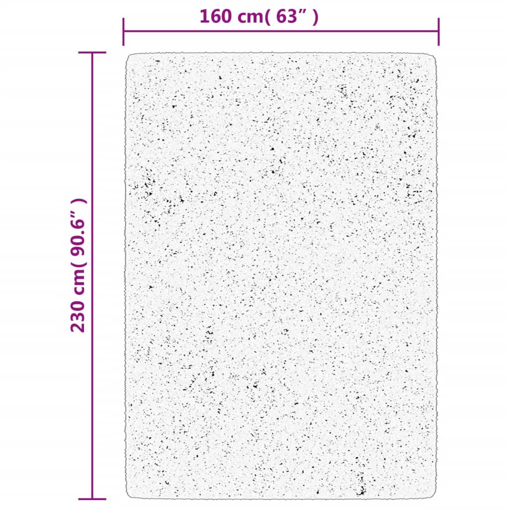 vidaXL Χαλί OVIEDO με Κοντό Πέλος Κόκκινο 160 x 230 εκ.