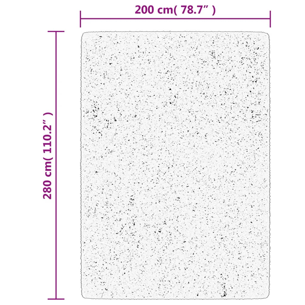 vidaXL Χαλί OVIEDO με Κοντό Πέλος Κόκκινο 200 x 280 εκ.