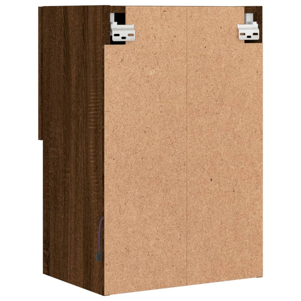 vidaXL Έπιπλο Τηλεόρασης με LED Καφέ Δρυς 40,5x30x60 εκ.