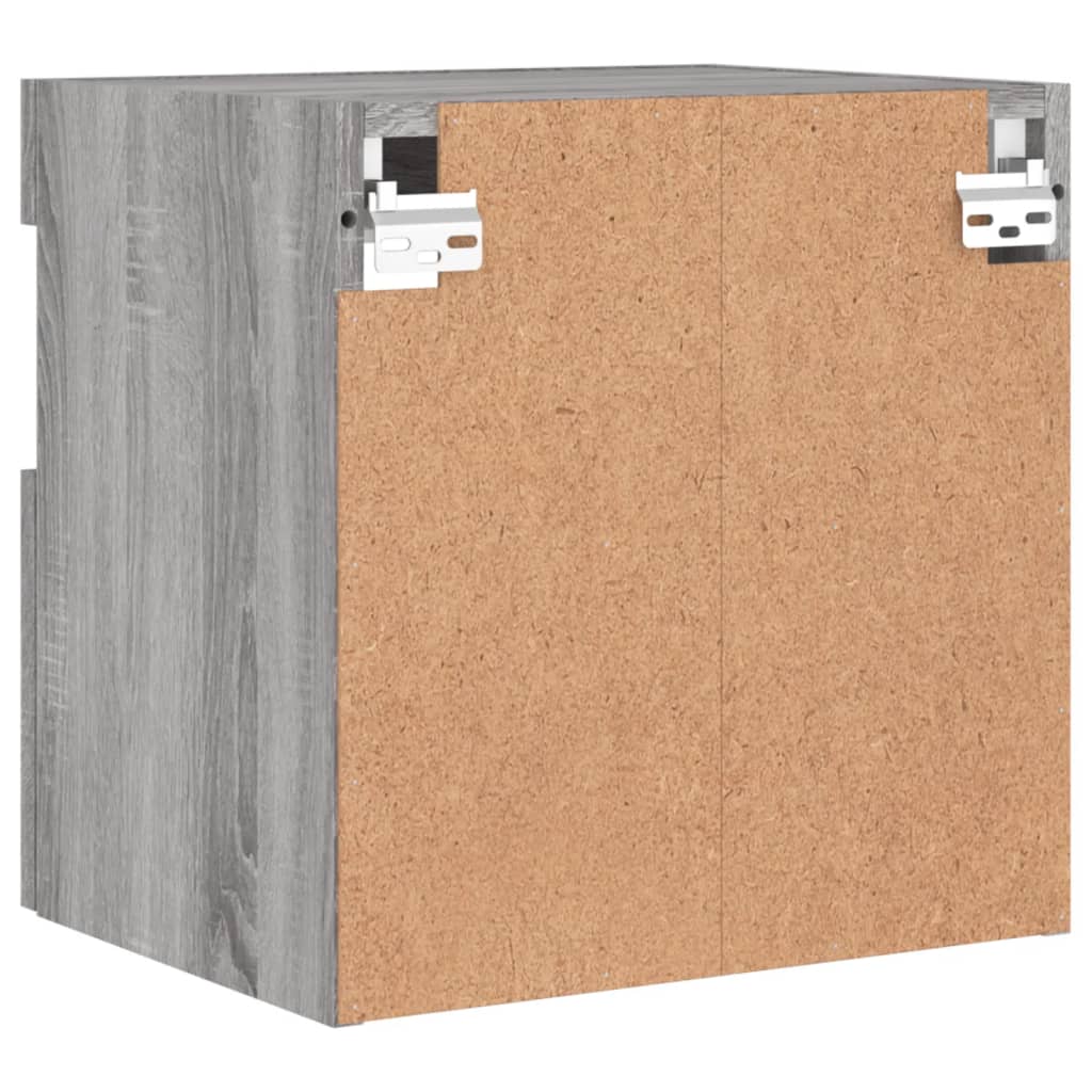 vidaXL Έπιπλο Τοίχου Τηλεόρασης με LED Γκρι Sonoma 40x30x40 εκ.