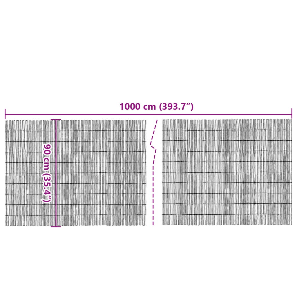 vidaXL Καλαμωτή 1000x90 εκ. Μπαμπού