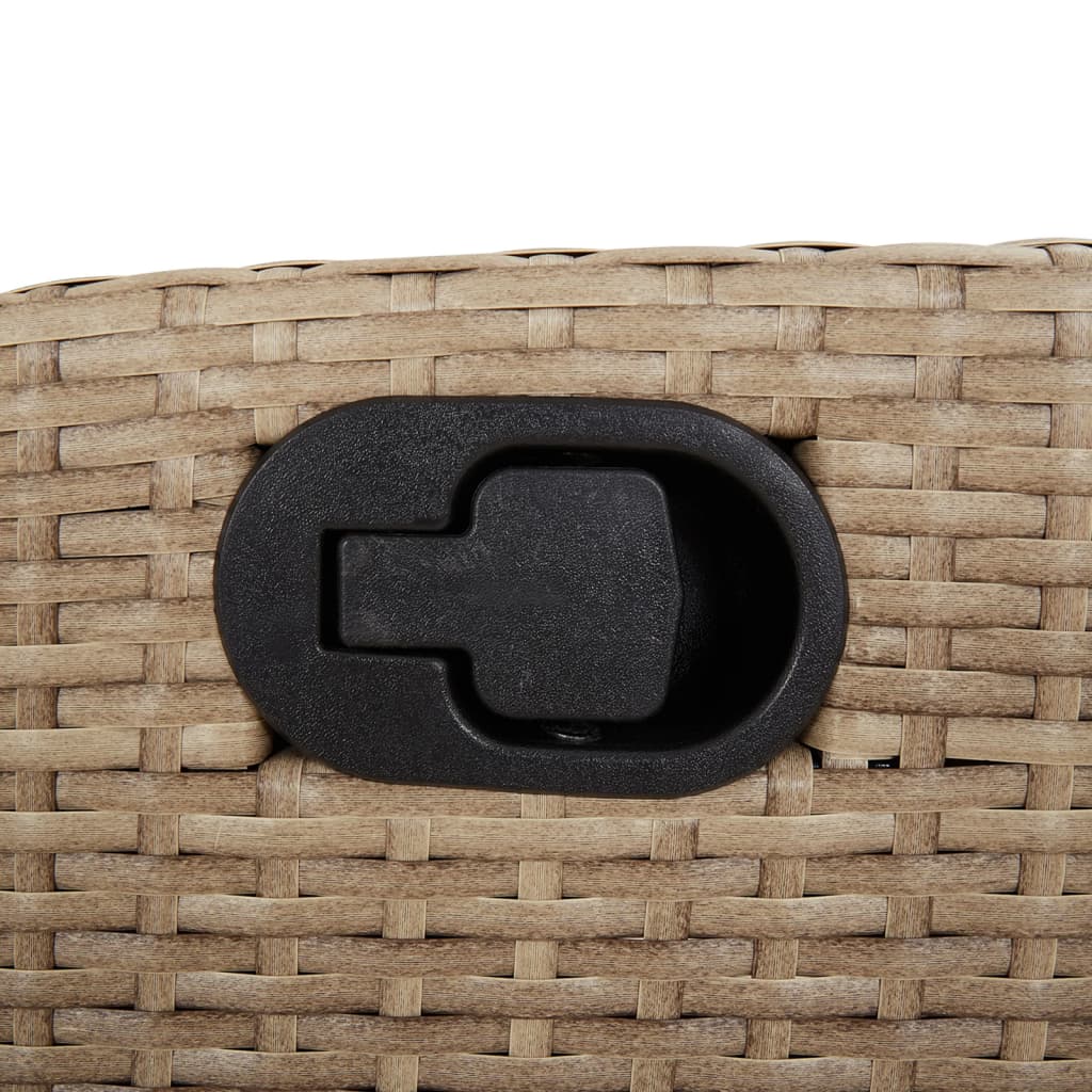 vidaXL Σετ Επίπλων Bistro 3 τεμ. Μικτό Μπεζ Συνθ. Ρατάν με Μαξιλάρια