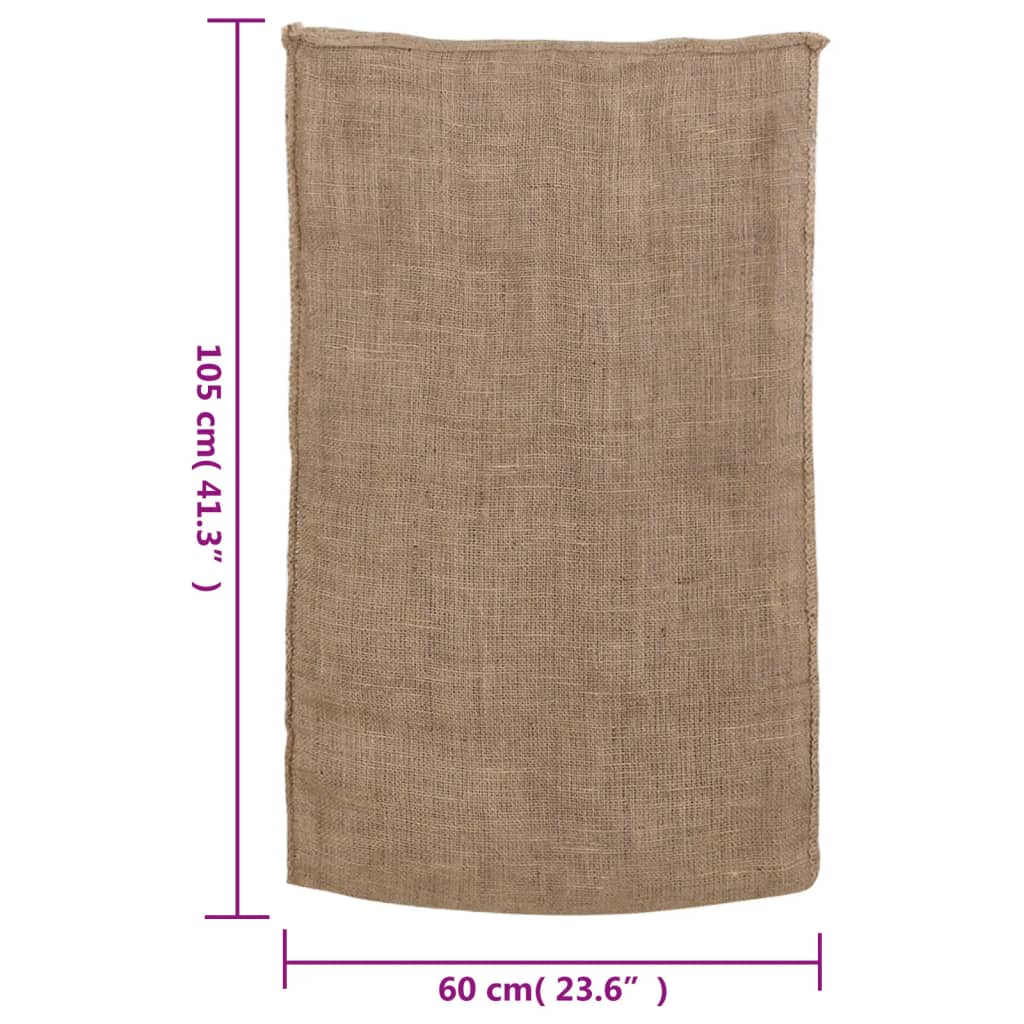 vidaXL Σακιά Γιούτας 10 Τεμ. 60 x 105 εκ. από Γιούτα 220 gsm