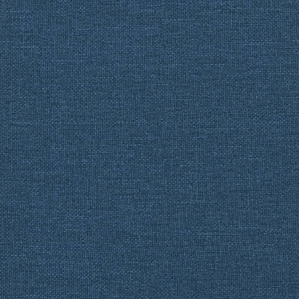 vidaXL Κρεβάτι με Στρώμα Hvar Μπλε 120x200 εκ. Υφασμάτινο
