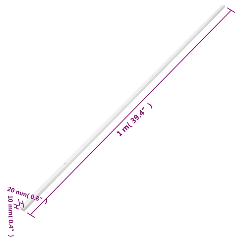 vidaXL Κανάλι Καλωδίων 20 x 10 χιλ. 10 μ. από PVC