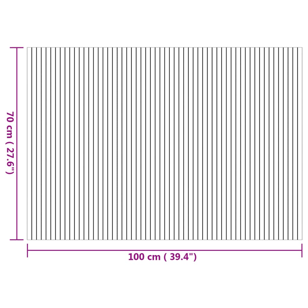 vidaXL Χαλί Ορθογώνιο Φυσικό 70 x 200 εκ. Μπαμπού