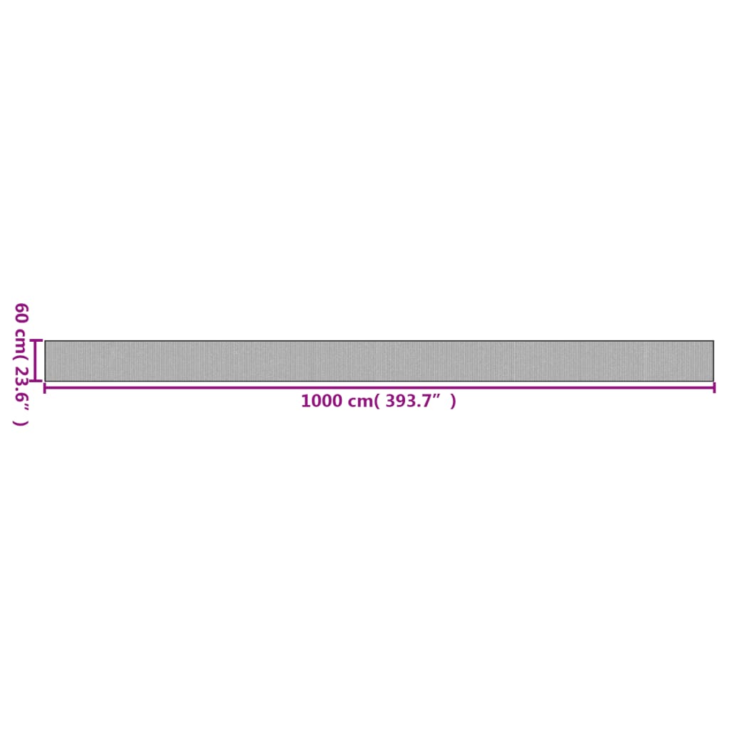 vidaXL Χαλί Ορθογώνιο Ανοιχτό Φυσικό 60 x 1000 εκ. Μπαμπού