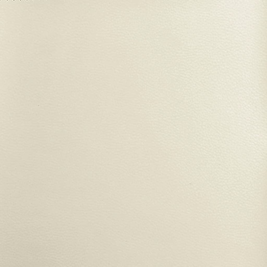 vidaXL Πολυθρόνα Μασάζ Ανακλινόμενη Κρεμ από Συνθετικό Δέρμα