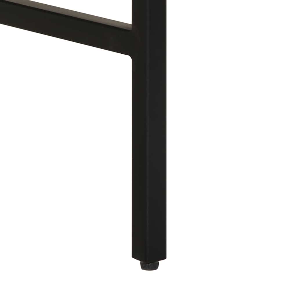 vidaXL Γραφείο γραφής με ράφι Καφέ 100 x 50 x 75 cm Στερεό ξύλο μάνγκο