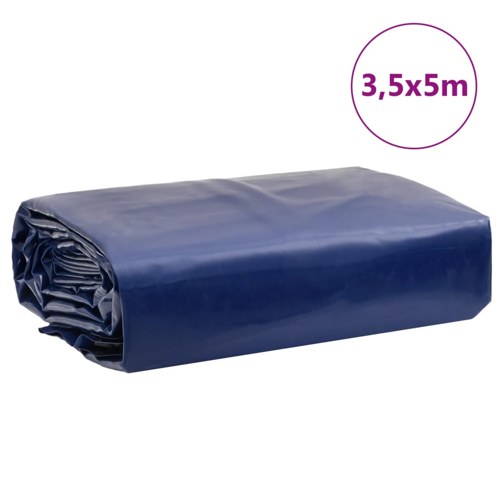 vidaXL Τέντα 650g / m² Μπλε 3,5 x 5 m Καμβάς με επικάλυψη PVC