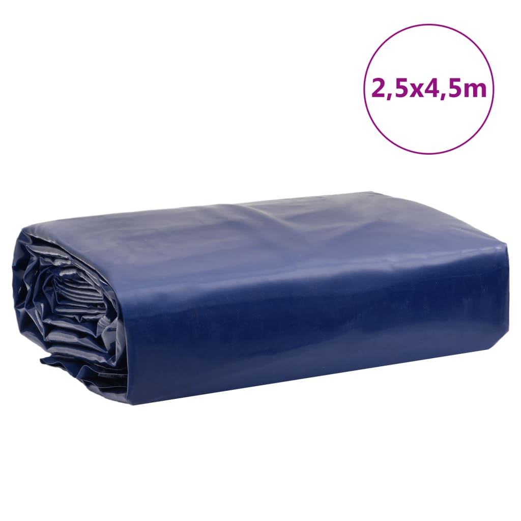 vidaXL Τέντα 650g / m² Μπλε 2,5 x 4,5 m Καμβάς με επικάλυψη PVC