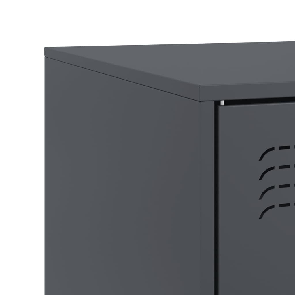 vidaXL Έπιπλο Τηλεόρασης Ανθρακί 67x39x44 εκ. από Χάλυβα